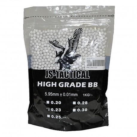 JS TACTICAL PALLINI BIANCHI 025G 1 KG IDEALI PER IL SOFTAIR JS-BB0.25