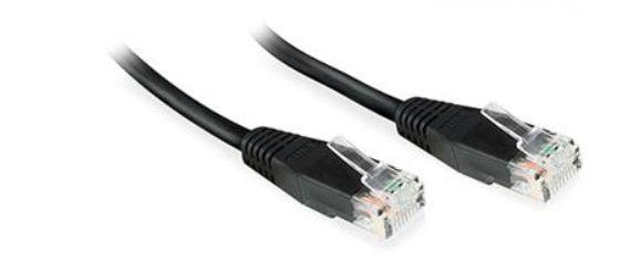 U/UTP CAT6 0.25M Black PVC