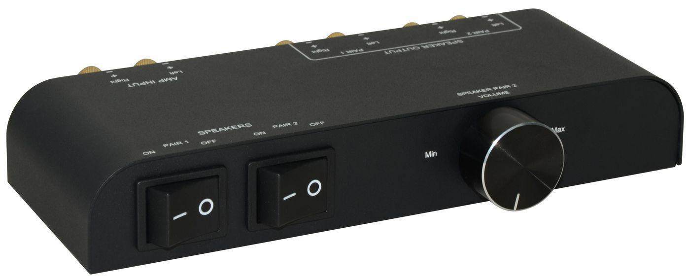 Microconnect MC-GEN-270 commutatore audio Nero (Speaker Control 2 way - with Banana Connector, This - product is only approved