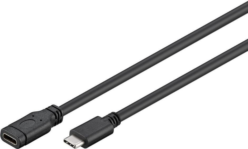 Microconnect USB3.1CC1.5EX cavo USB USB 3.2 Gen 1 [3.1 Gen 1] 1,5 m USB C Nero (USB-C 3.2 Gen 1 Extension - Cable, 1.5m Black,