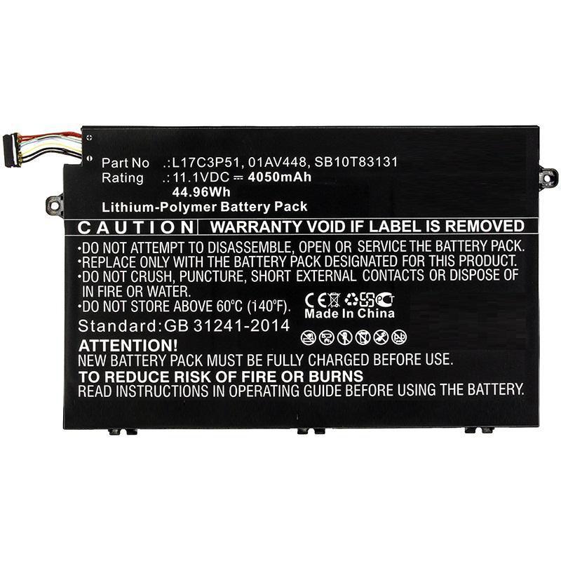 CoreParts MBXLE-BA0217 ricambio per laptop Batteria (Laptop Battery for Lenovo 40W - Li-ion, 11.1V 3.6Ah, 40W - Li-ion, 11.1V 3