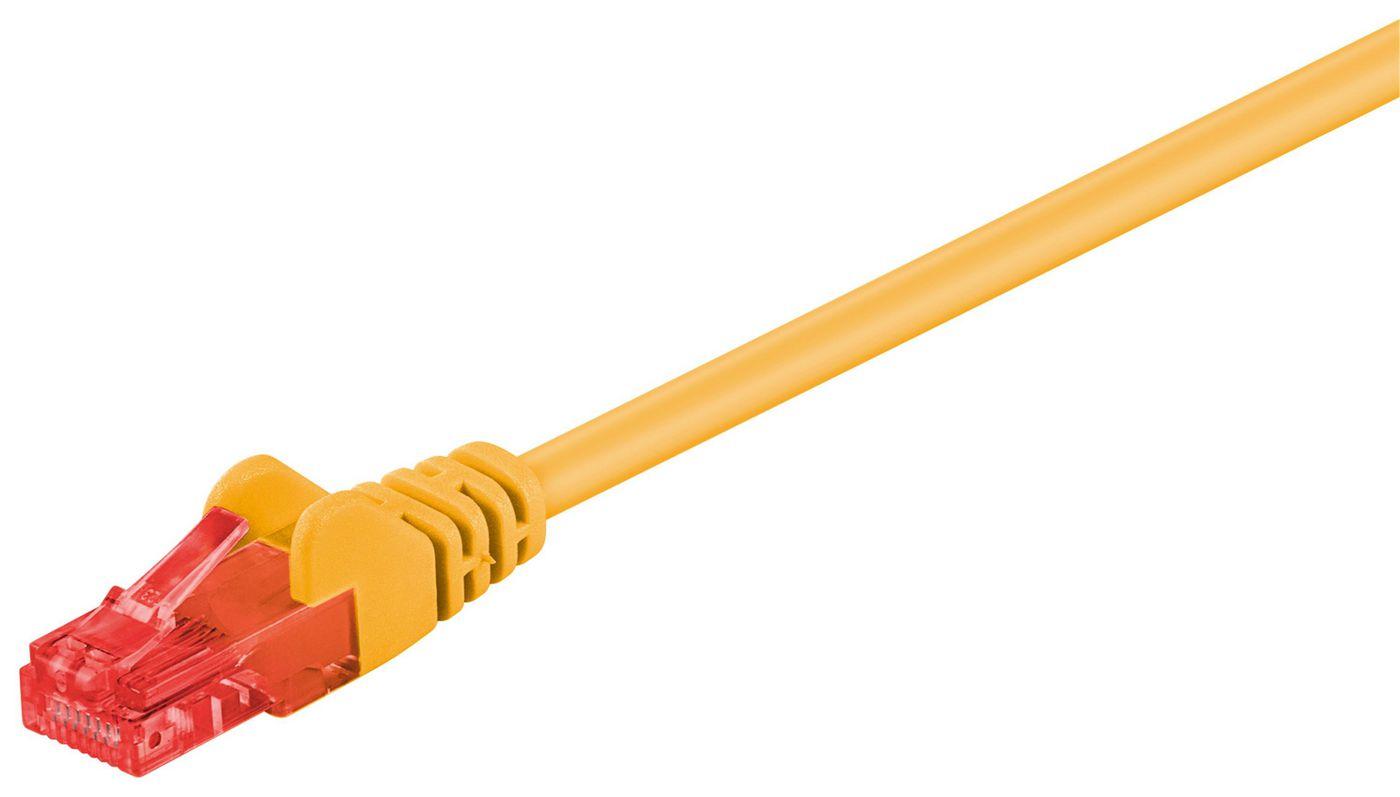 Microconnect B-UTP60025Y cavo di rete Giallo 0,25 m Cat6 U/UTP [UTP] (U/UTP CAT6 0.25M Yellow PVC - Unshielded Network Cable, -