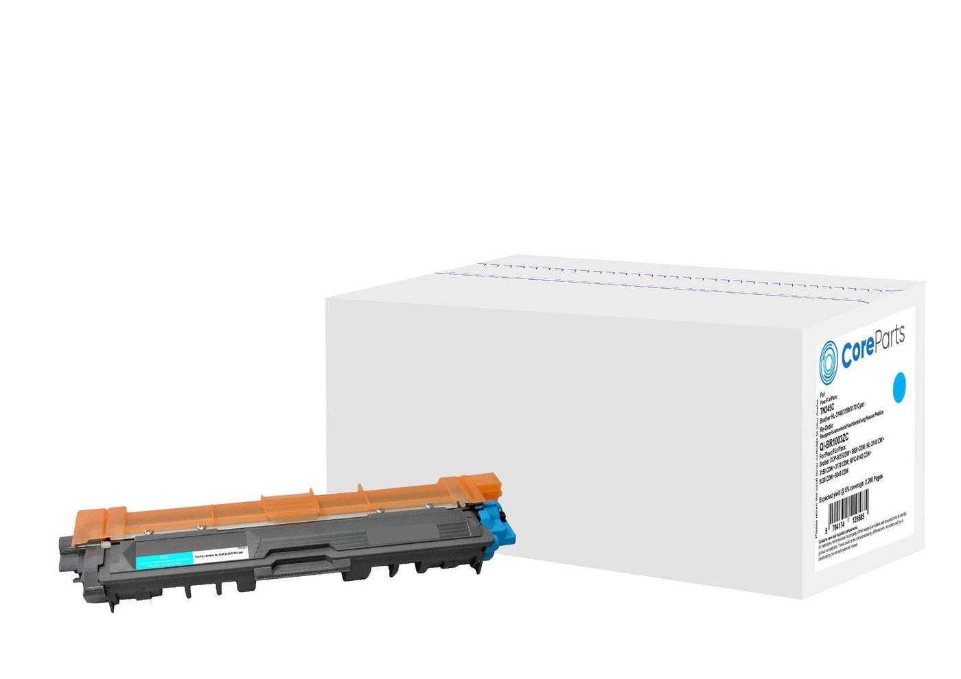 CoreParts QI-BR1003ZC cartuccia toner 1 pz Compatibile Ciano (Toner Cyan TN245C - Pages: 2.200 - Brother HL-3140/3150/3170 High