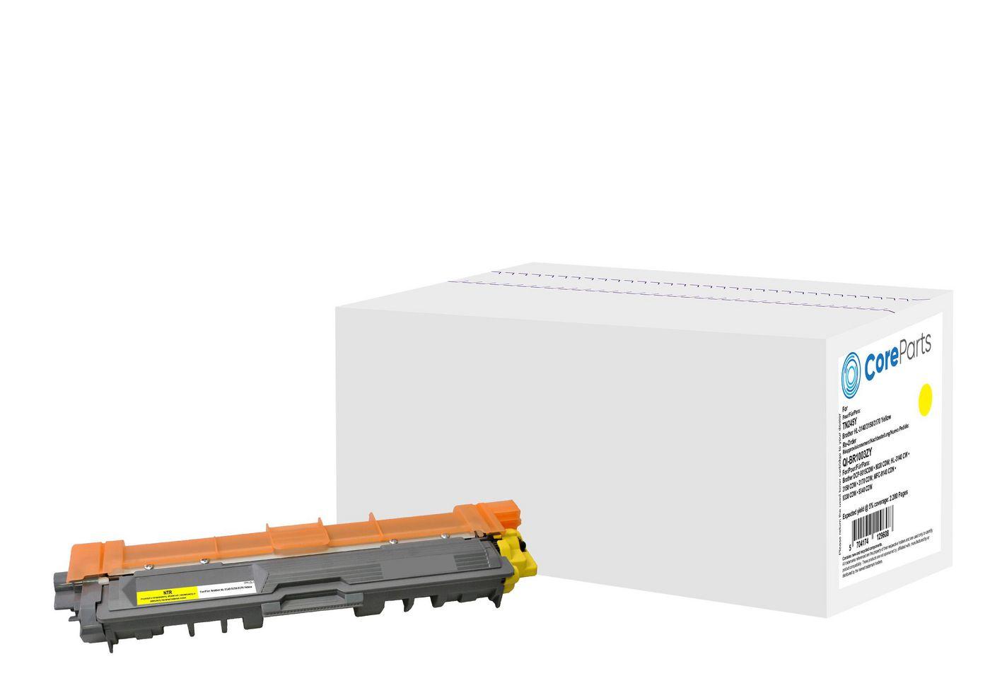 CoreParts QI-BR1003ZY cartuccia toner 1 pz Compatibile Giallo (Toner Yellow TN245Y - Pages: 2.200 - Brother HL-3140/3150/3170 H