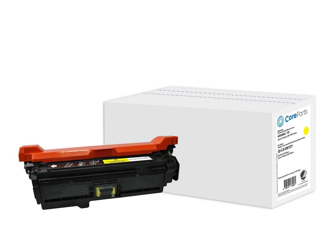 CoreParts QI-CA1007ZY cartuccia toner 1 pz Compatibile Giallo (Toner Yellow 6260B002 - Pages: 6.400, Nordic Swan - Canon I-Sens