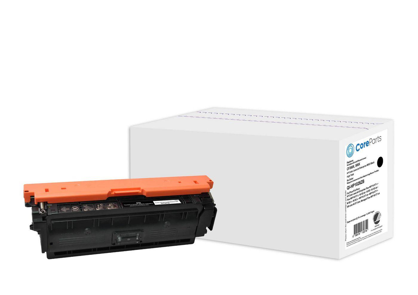 CoreParts QI-HP1028ZB cartuccia toner 1 pz Compatibile Nero (Toner Black CF360X - Pages: 12.500, Nordic Swan - HP Color LaserJe