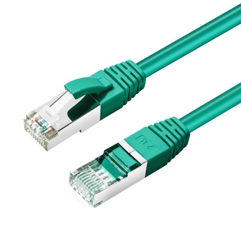 Microconnect MC-SFTP6A005G cavo di rete Verde 0,5 m Cat6a S/FTP [S-STP] (CAT6A S/FTP 0.5m Green LSZH - Shielded Network Cable,