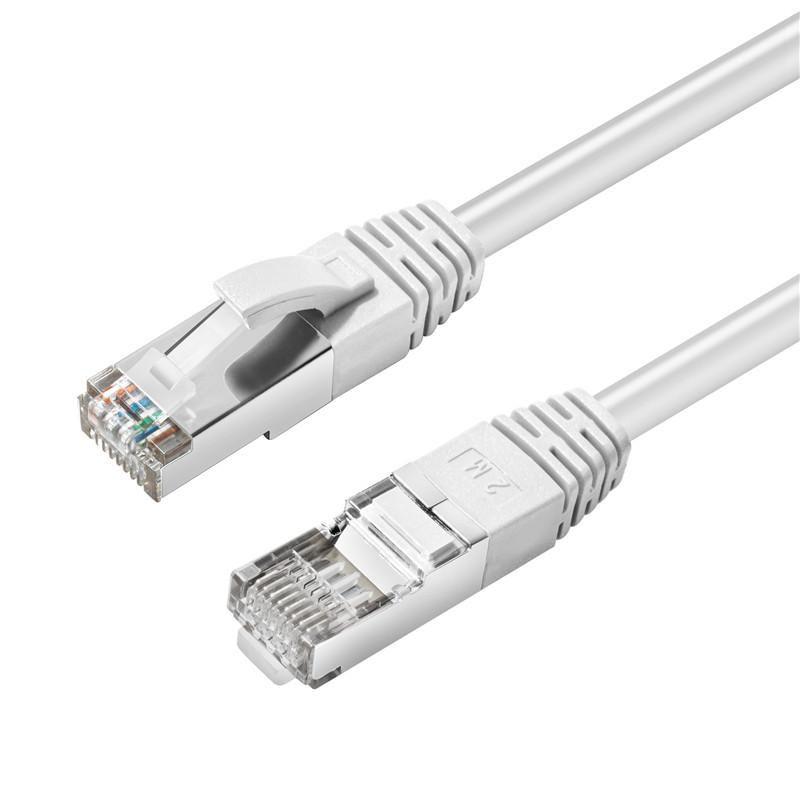 Microconnect MC-SFTP6A075W cavo di rete Bianco 7,5 m Cat6a S/FTP [S-STP] (CAT6A S/FTP 7.5m White LSZH - Shielded Network Cable,