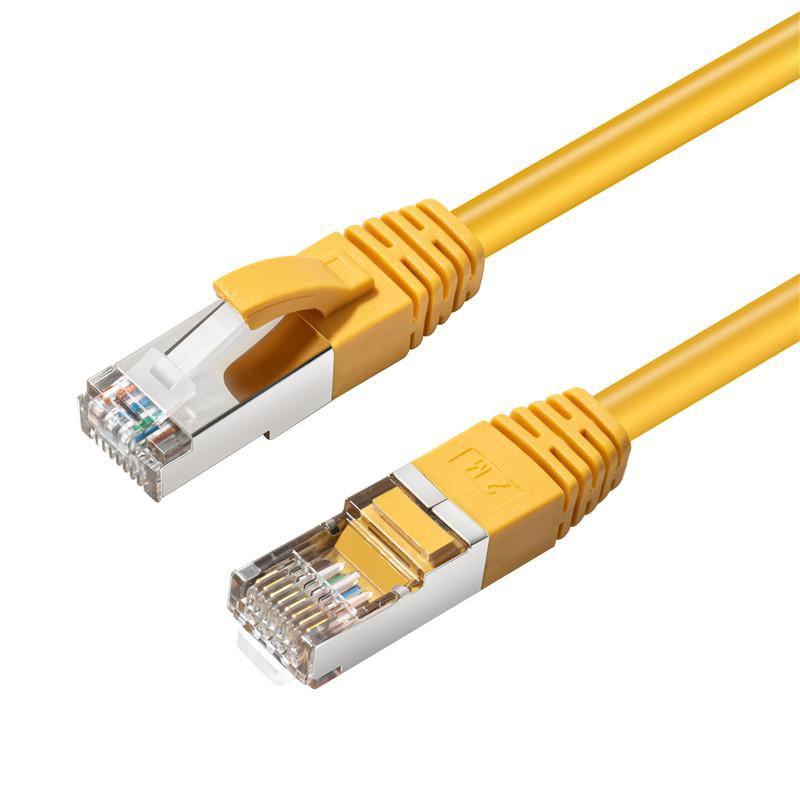 Microconnect MC-SFTP6A0025Y cavo di rete Giallo 0,25 m Cat6a S/FTP [S-STP] (CAT6A S/FTP 0.25m Yellow LSZH - Shielded Network Ca