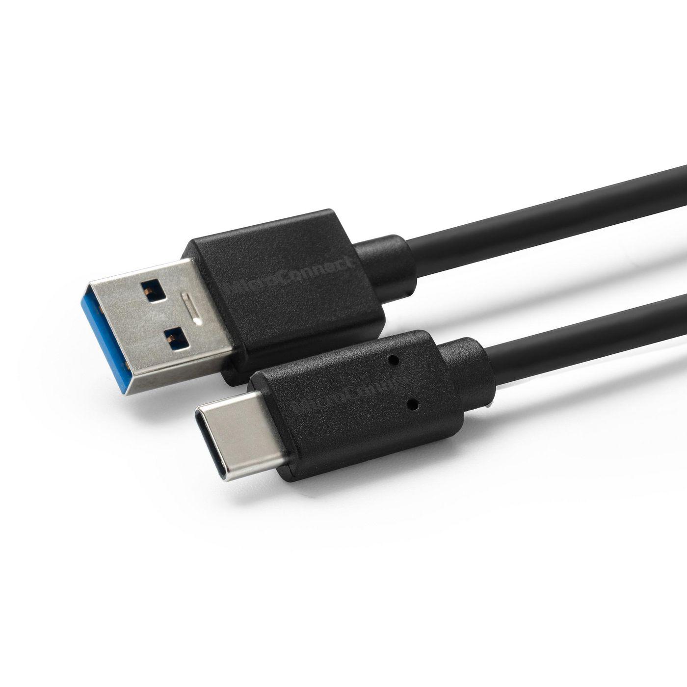 Microconnect USB3.2CA1.5 cavo USB USB 3.2 Gen 1 [3.1 Gen 1] 1,5 m USB A USB C Nero (USB C-A 3.2 Gen 1 Cable, 1.5m - USB-C Gen1