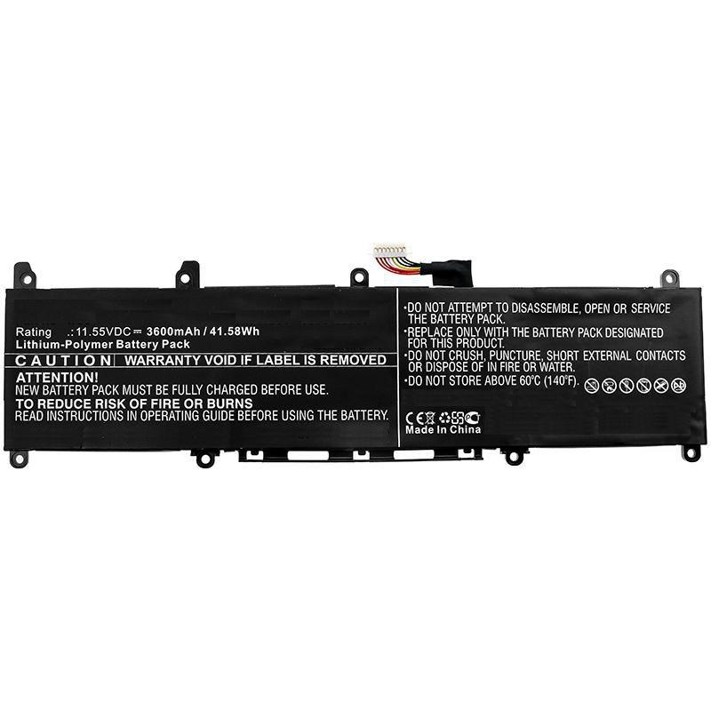 CoreParts MBXAS-BA0185 ricambio per laptop Batteria (Laptop Battery for Asus 42WH - Li-ion 11.55V 3.6Ah 42WH - Li-ion 11.55V 3.