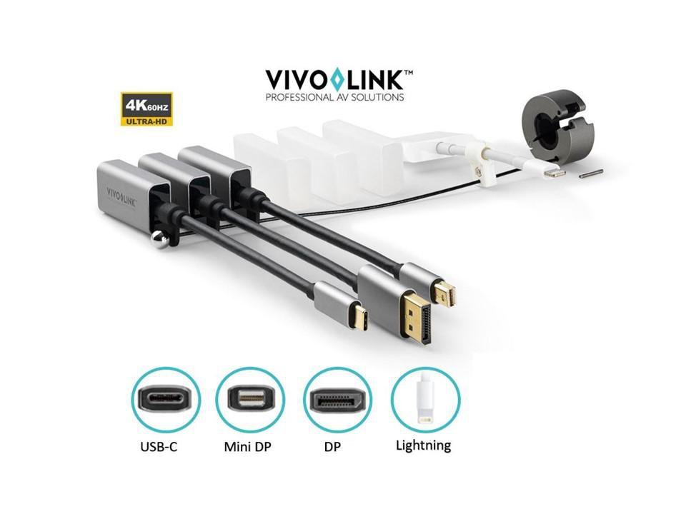 Vivolink PROADRING13S cavo e adattatore video HDMI Alluminio (Pro Adapter Ring USB-C, - DisplayPort, Mini - DisplayPort, Lightn