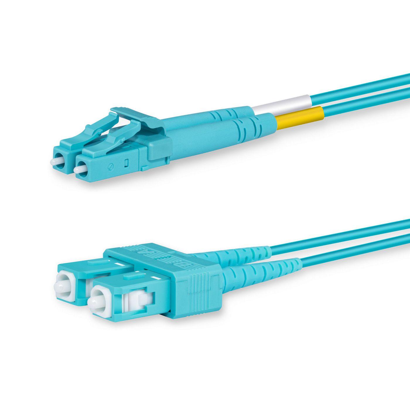 Lanview LVO231479 cavo a fibre ottiche 5 m 2x LC 2x SC OM3 Colore acqua (LC-SC multi mode fibre cable - dublex OM3 50/125 LSZH