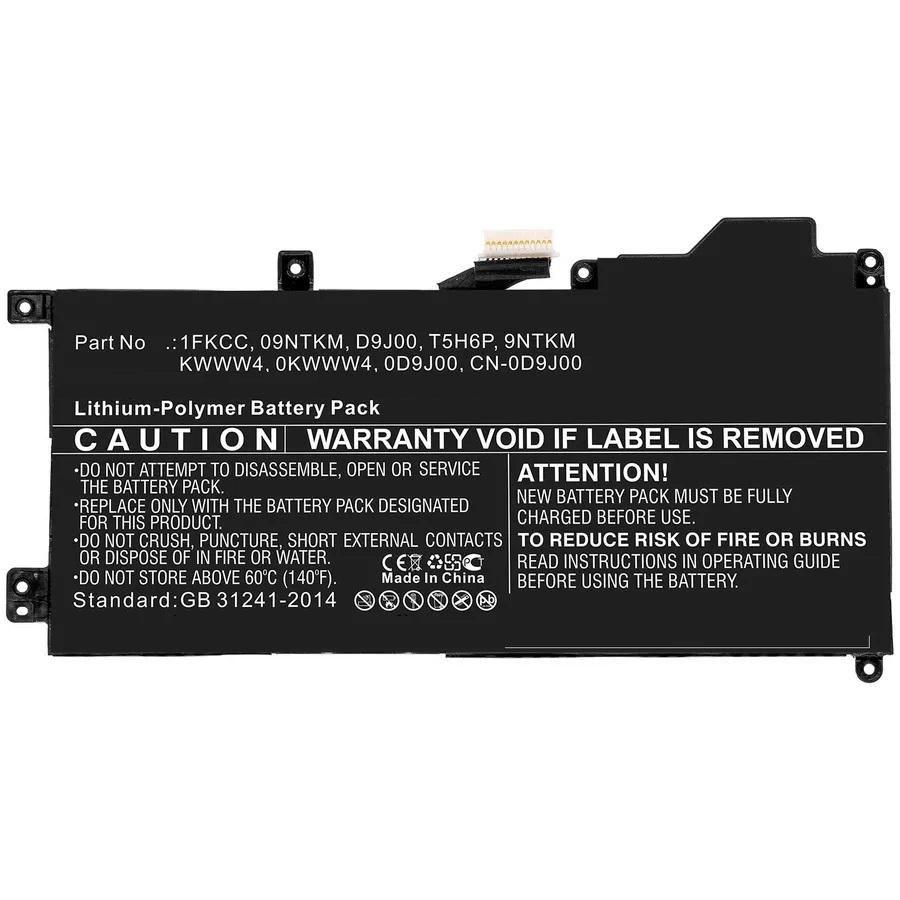 CoreParts MBXDE-BA0203 ricambio per laptop Batteria (Laptop Battery for Dell - 35.34Wh Li-Pol 7.6V 4650mAh - Black 35.34Wh Li-P