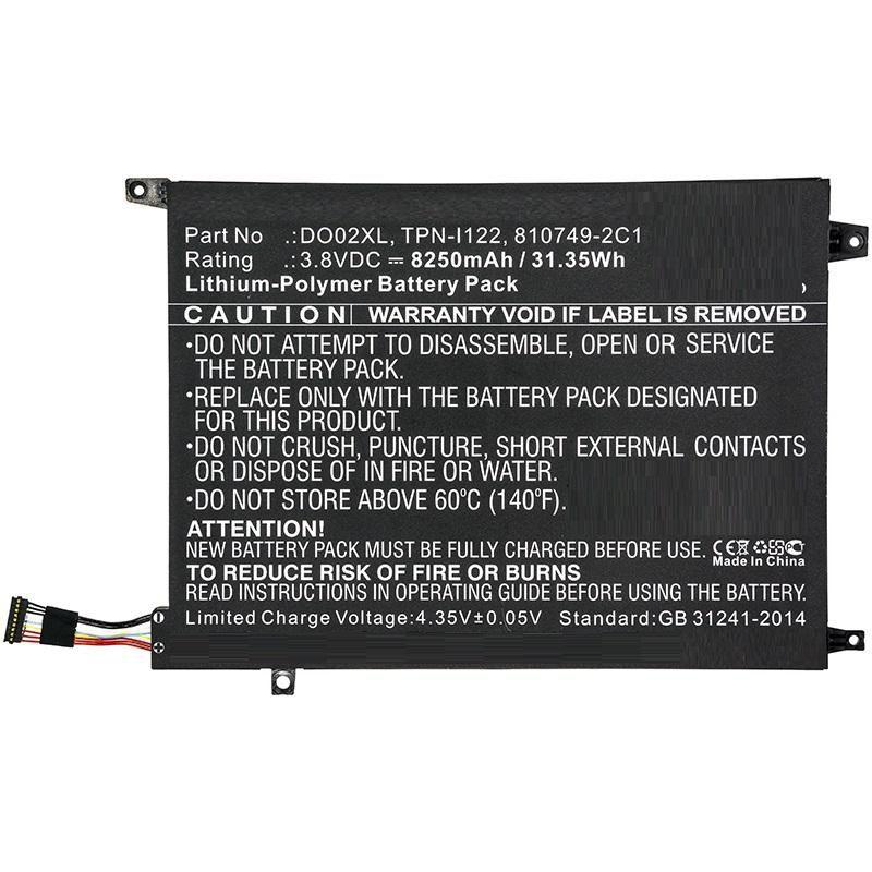 CoreParts MBXHP-BA0250 ricambio per laptop Batteria (Laptop Battery for HP 31.35Wh - Li-Pol 3.8V 8250mAh Black, - 31.35Wh Li-Po