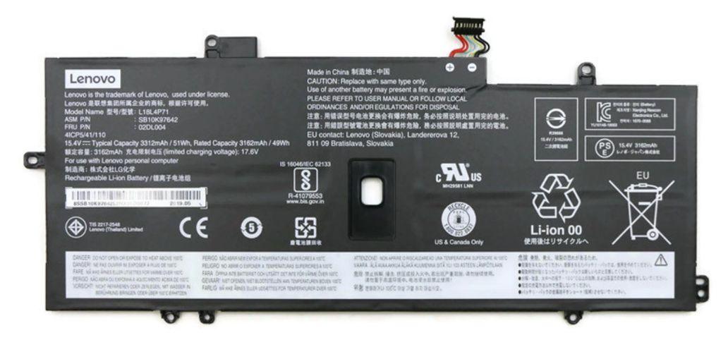 Battery Internal, 4c, 51Wh, - LiIon, LGC - Warranty: 3M