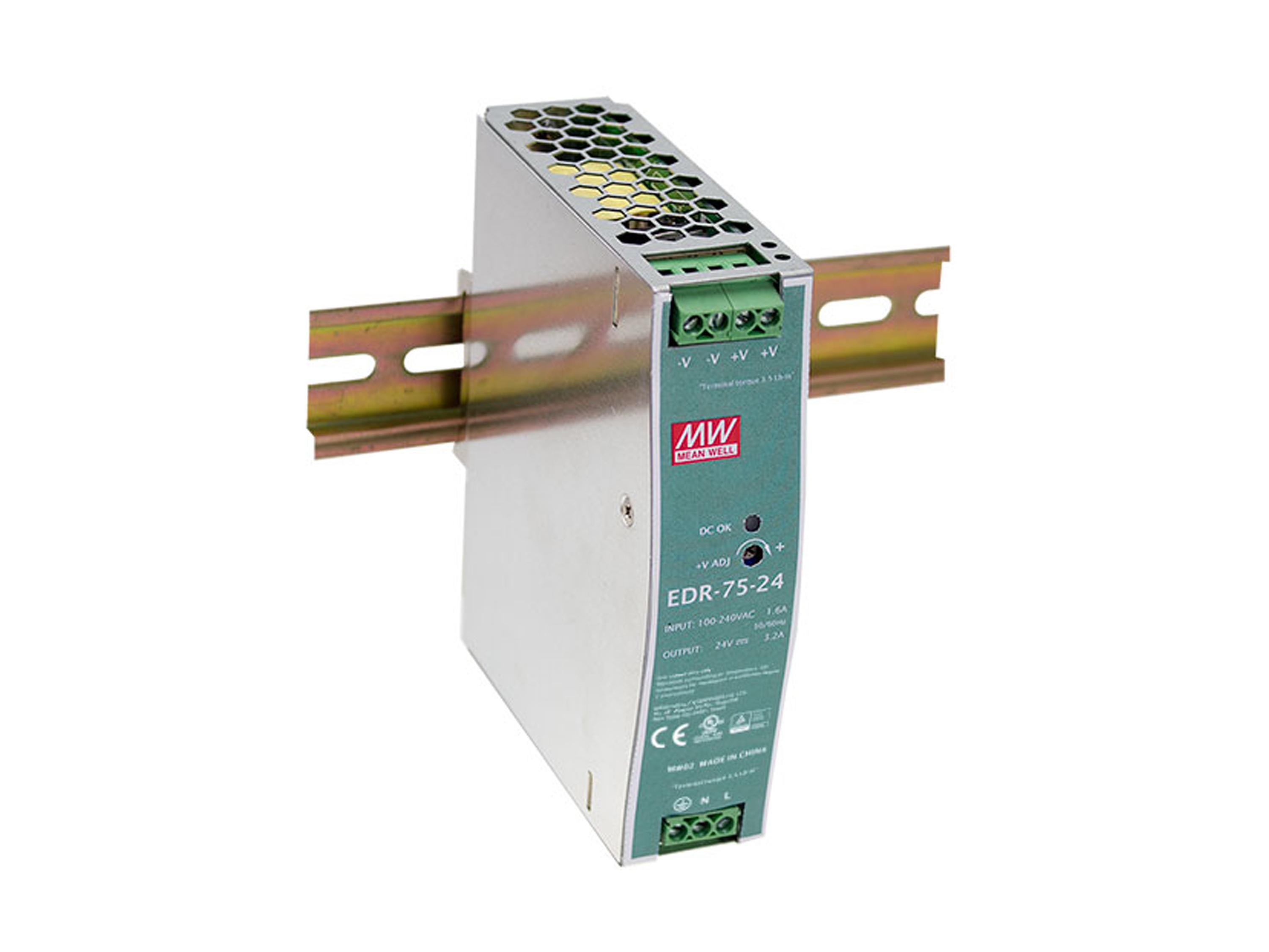 LevelOne POW-2431 alimentatore per computer 76,8 W Colore menta, Argento