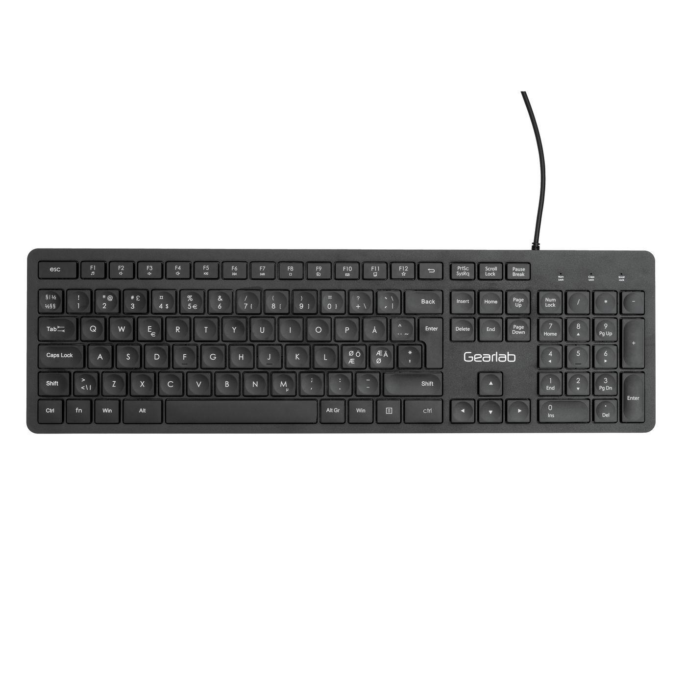 eSTUFF GLB211102 tastiera USB QWERTY Nordic Nero (G220 USB Keyboard Nordic - Warranty: 24M)