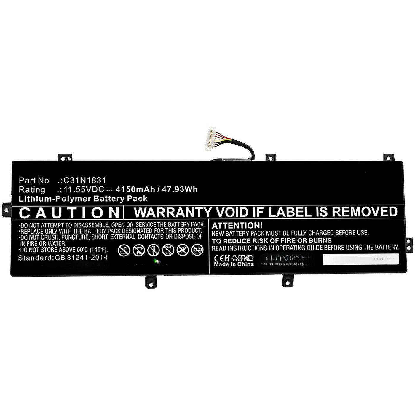 CoreParts MBXAS-BA0280 ricambio per laptop Batteria (Laptop Battery for Asus - 47.93Wh Li-Polymer 11.55V - 4150mAh for Asus P35