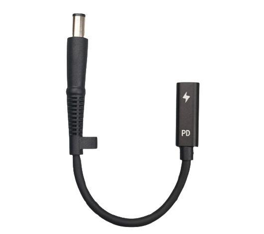 CoreParts MBXUSBC-CO0004 adattatore per inversione del genere dei cavi USB C 7.4*5.0 Nero (Conversion Cable for HP - Convert US