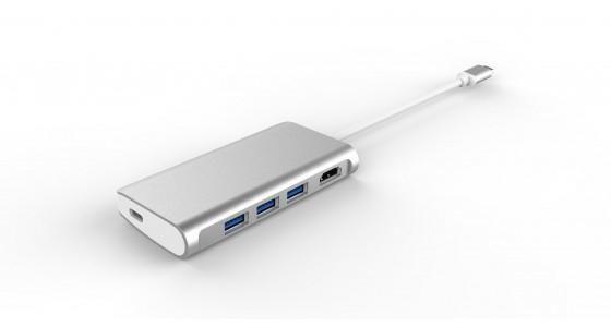 Hub video USB-C 5 porte, HDMI,