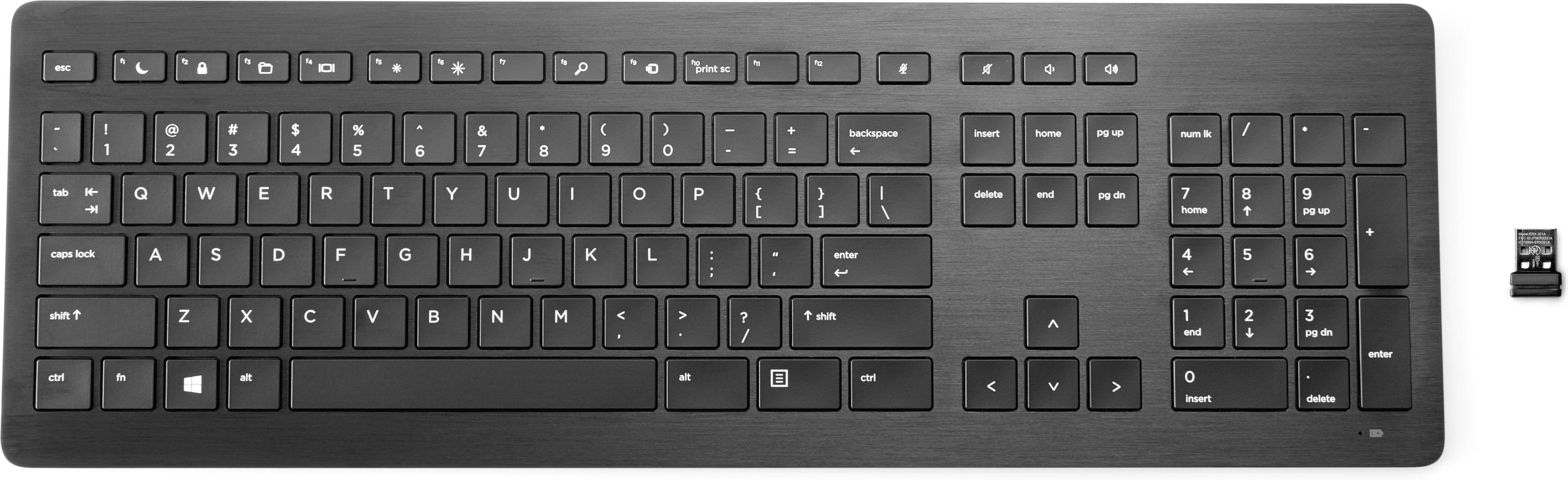 HP 917665-041 tastiera RF Wireless QWERTZ Tedesco Nero