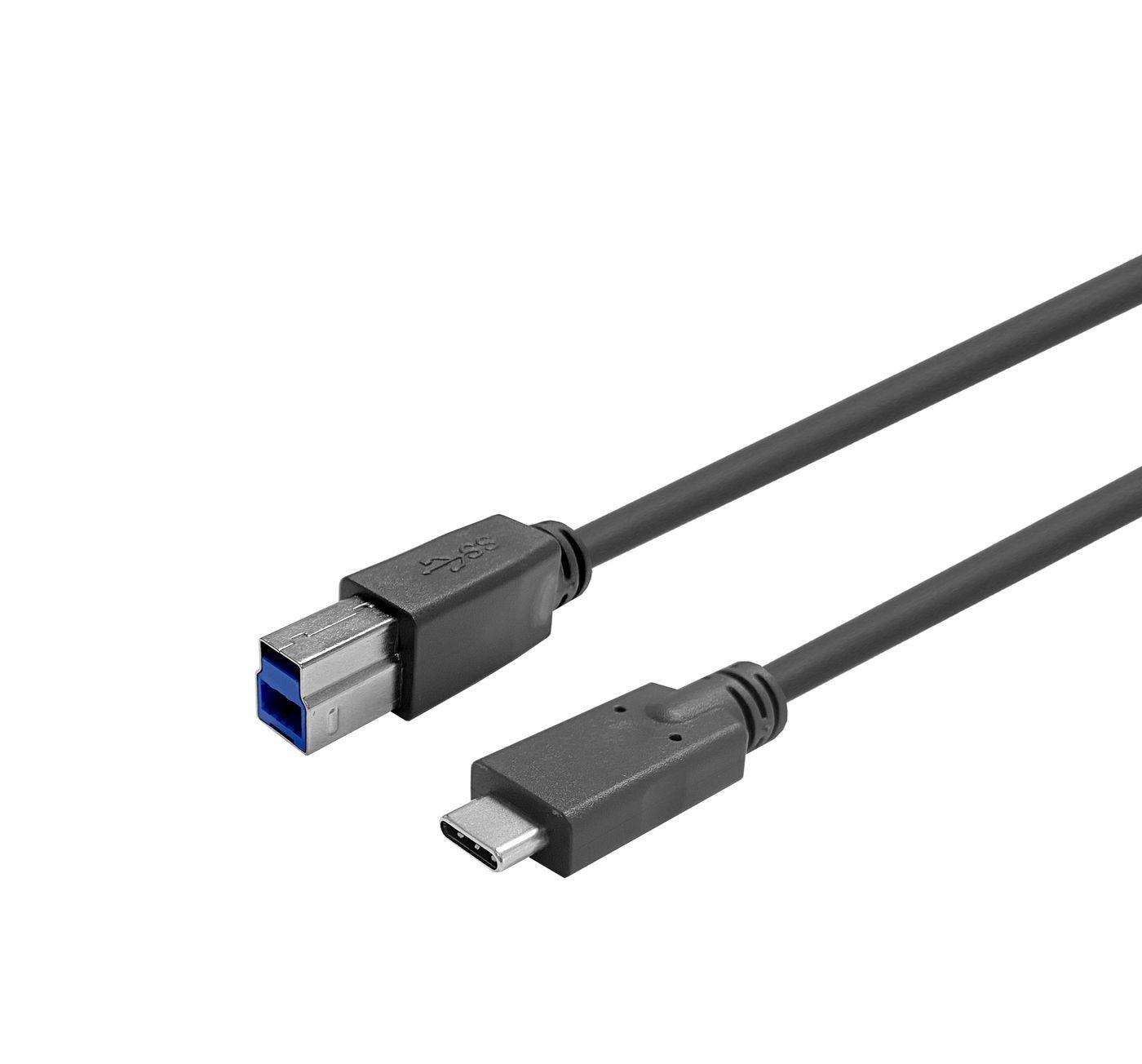 Vivolink PROUSBCBMM15 cavo USB USB 3.2 Gen 1 [3.1 Gen 1] 15 m USB C USB B Nero (USB-C male - B male Cable 15m - Black . - Warra