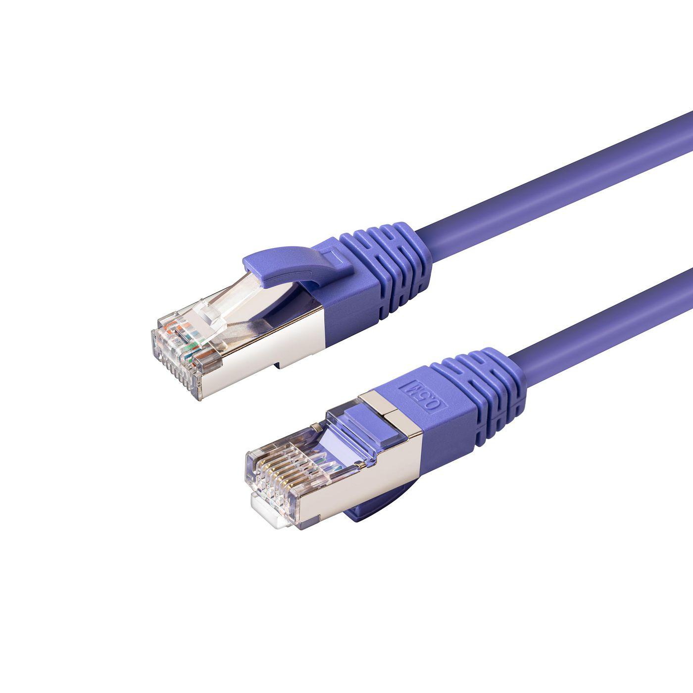 Microconnect MC-SFTP6A01P cavo di rete Viola 1 m Cat6a S/FTP [S-STP] (CAT6A S/FTP 1m Purple LSZH - Warranty: 300M)