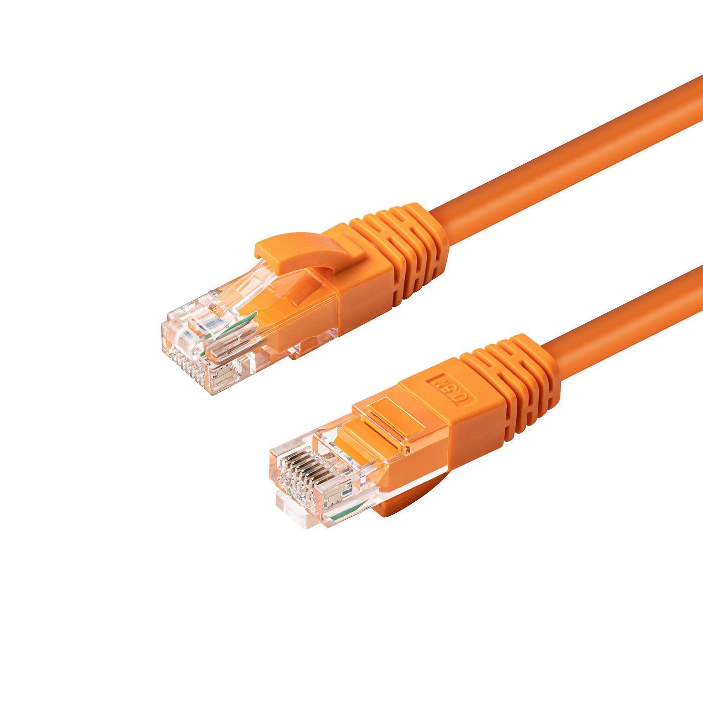 Microconnect MC-UTP6A005O cavo di rete Arancione 0,5 m Cat6a U/UTP [UTP] (CAT6A UTP 0.5m Orange LSZH - Warranty: 300M)