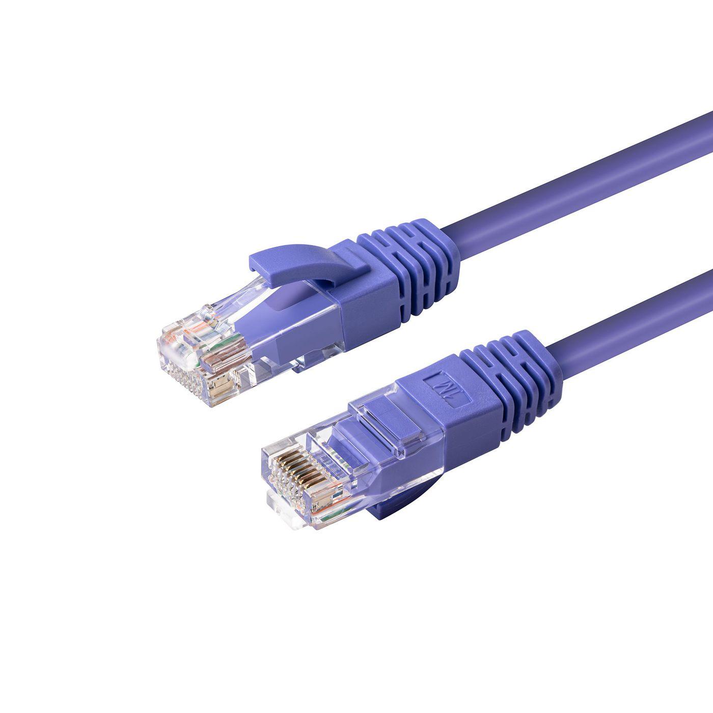 Microconnect MC-UTP6A0025P cavo di rete Viola 0,25 m Cat6a U/UTP [UTP] (CAT6A UTP 0.25m Purple LSZH - Warranty: 300M)