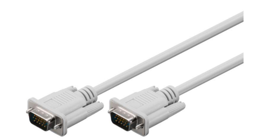 Microconnect VMM102C cavo VGA 2 m VGA [D-Sub] Bianco (VGA HD15 M/M 2M thin cable - 120pcs/box - Warranty: 12M)