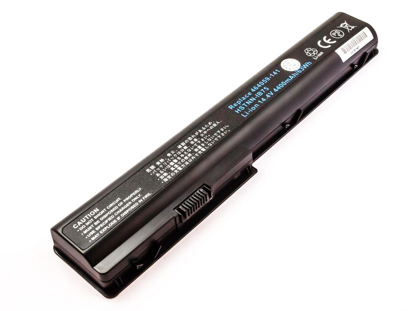 CoreParts MBI1972 ricambio per laptop Batteria (Laptop Battery for HP 6336Wh - 8 Cell Li-ion 144V 4400mAh - Black 63Wh 8 Cell L