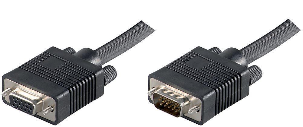 Microconnect MONGH10B cavo VGA 10 m VGA [D-Sub] Nero (FullHD SVGA HD15 Extension 10m - Extension cable, Black - Resolution : 19