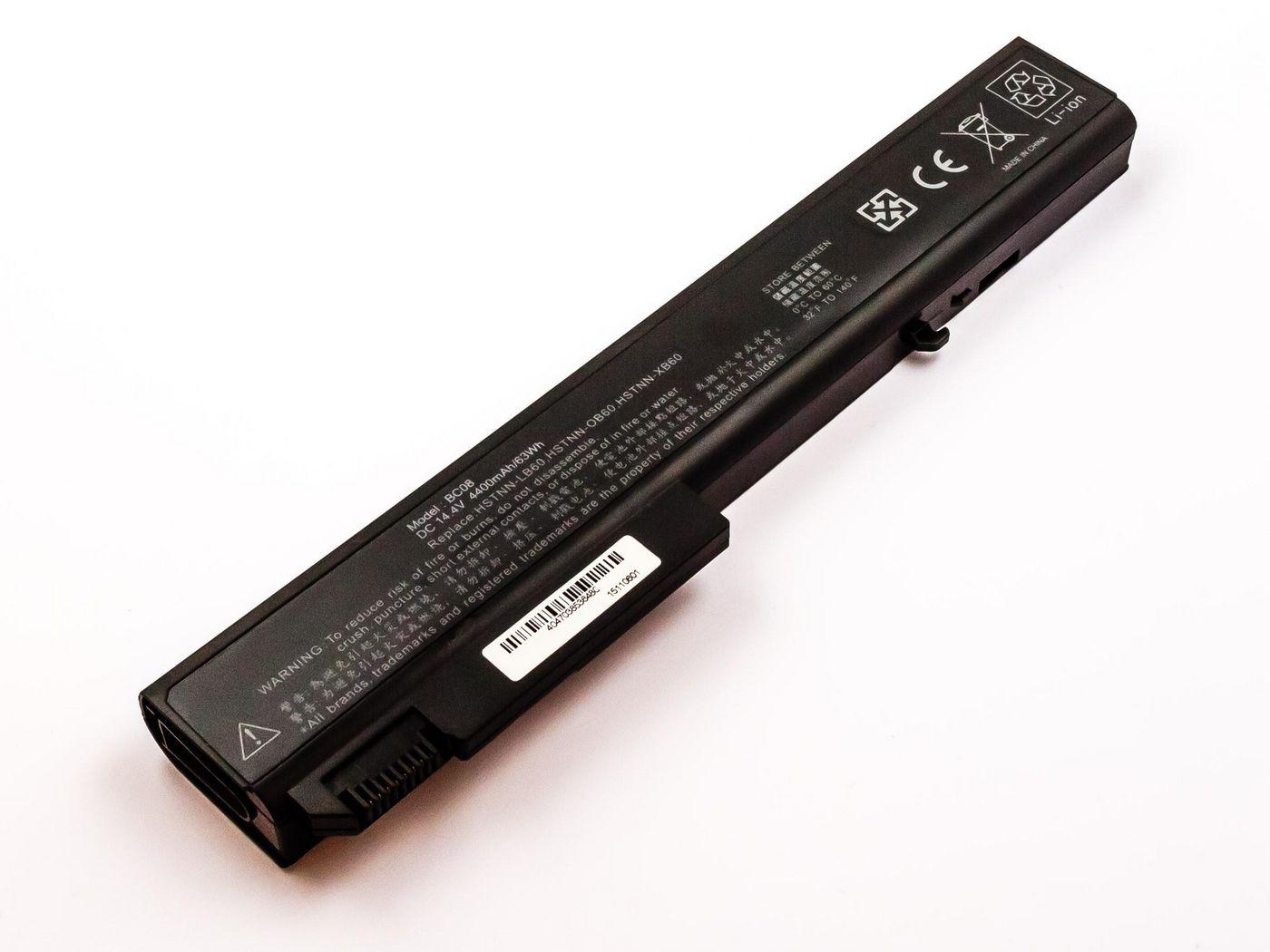 CoreParts MBI2073 ricambio per laptop Batteria (Laptop Battery for HP 63,36Wh - 8 Cell Li-ion 14,4V 4400mAh - Black 63Wh 8 Cell