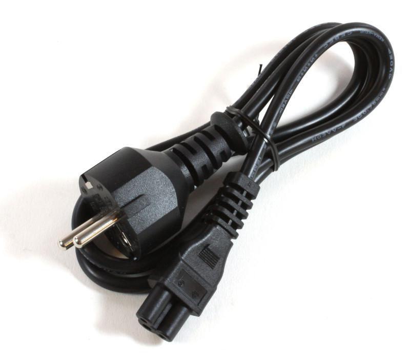 Power Cord, 3 Pin, EURO - Mickey Mouse Cable - Warranty: 6M