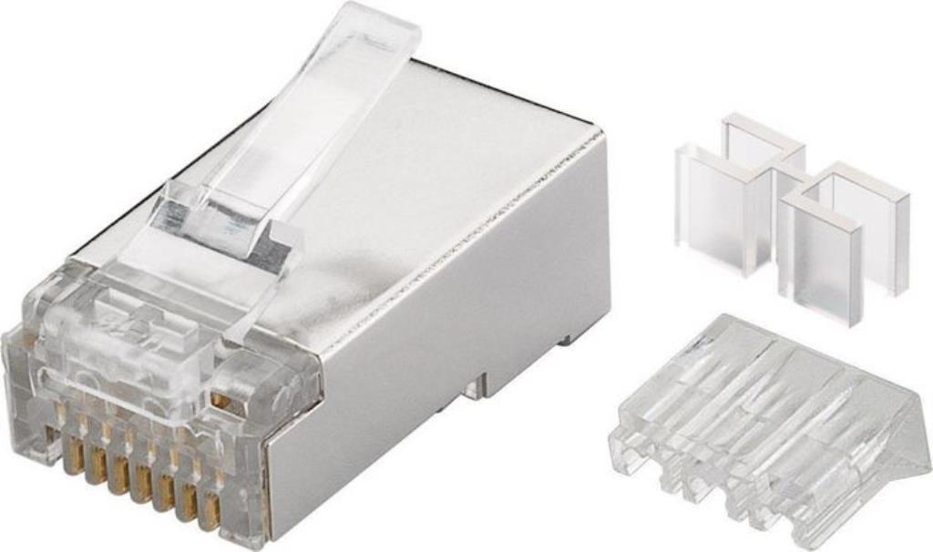 Plug Modular RJ45 MP8P8C CAT6 Shield - Confenzione da 50pz.