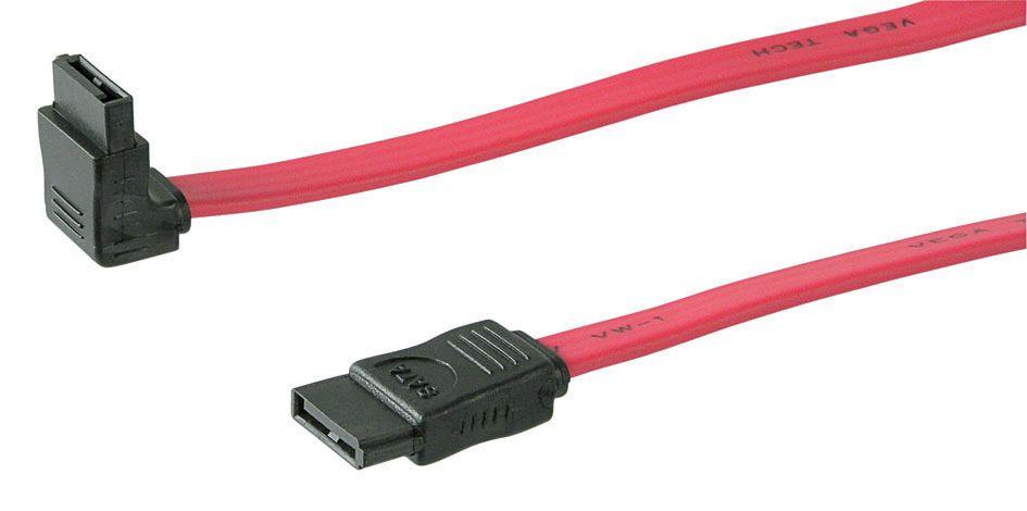 Microconnect SAT15005A1 cavo SATA 05 m SATA 7-pin Rosa (SATA Cable 50cm Angled 1.5/3GB - Sata Male 90 - Sata Male - 7pins - War