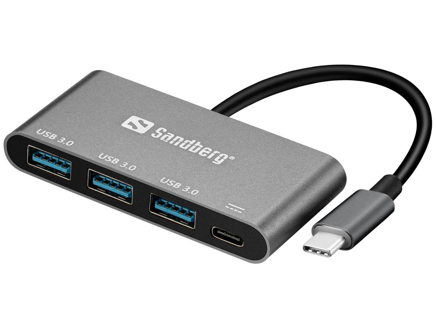 Sandberg USB-C to 3xUSB 3.0 Hub + PD