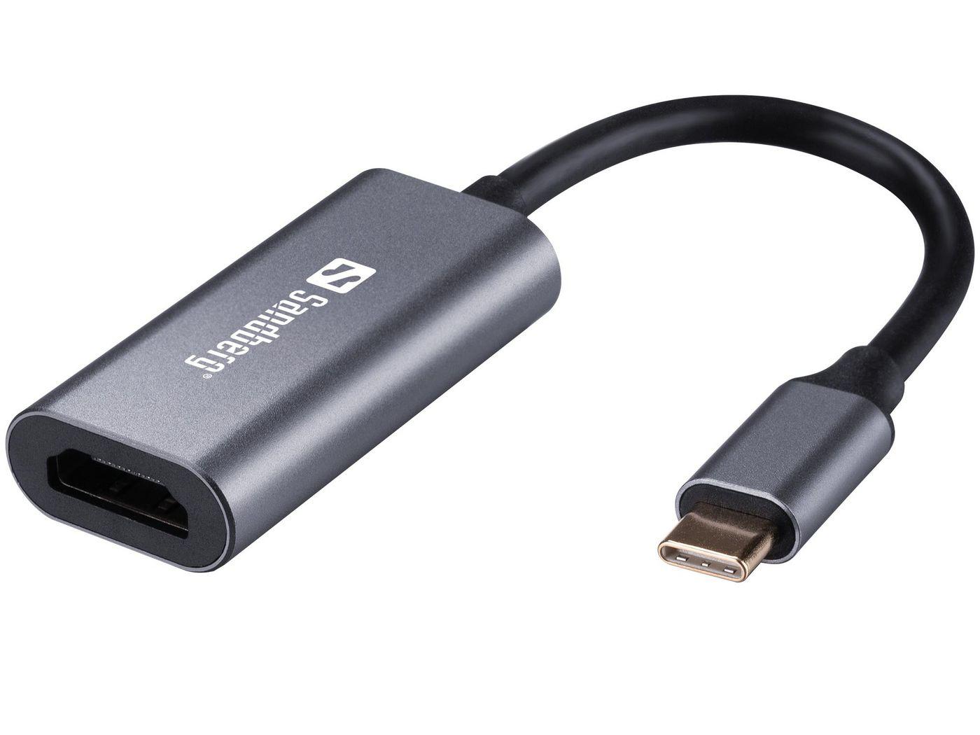 Sandberg USB-C to HDMI Link 4K (USB-C to HDMI Link 4K/60 Hz - USB-C to HDMI Link 4K/60 Hz, - USB Type-C, HDMI, Male, Female, 19