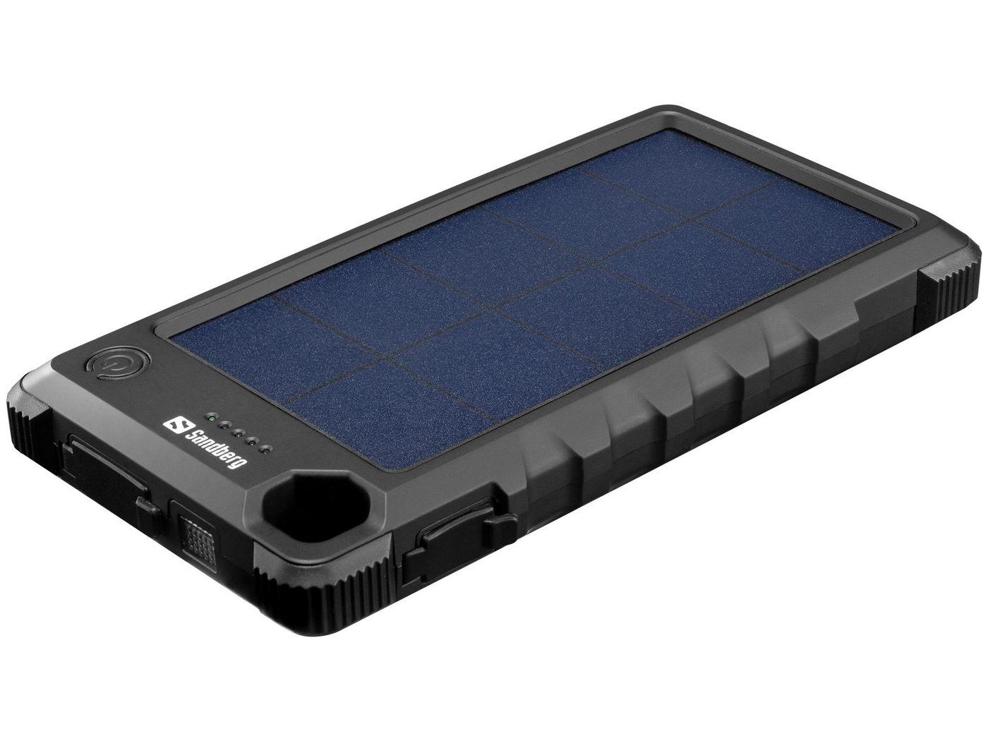 Sandberg Outdoor Solar Powerbank 10000 (Outdoor Solar Powerbank 10000 - Outdoor Solar Powerbank - 10000, Black, Mobile phone/Sm