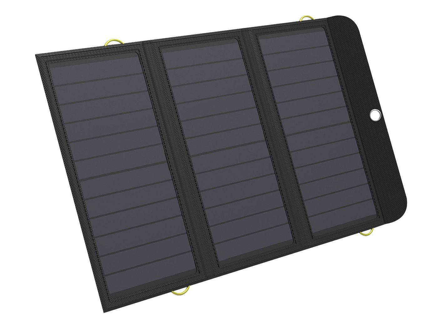 Sandberg Solar Charger 21W 2xUSB+USB-C (Solar Charger 21W 2xUSB+USB-C - Solar Charger 21W - 2xUSB+USB-C, Black, Mobile phone/Sm