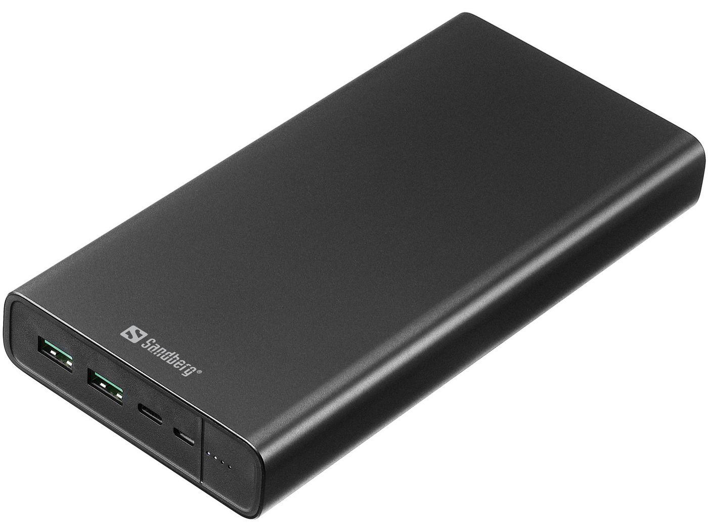 Sandberg 420-63 batteria portatile Ioni di Litio 40000 mAh Nero (Powerbank USB-C PD 127W 40000 - Powerbank USB-C PD 100W 38400