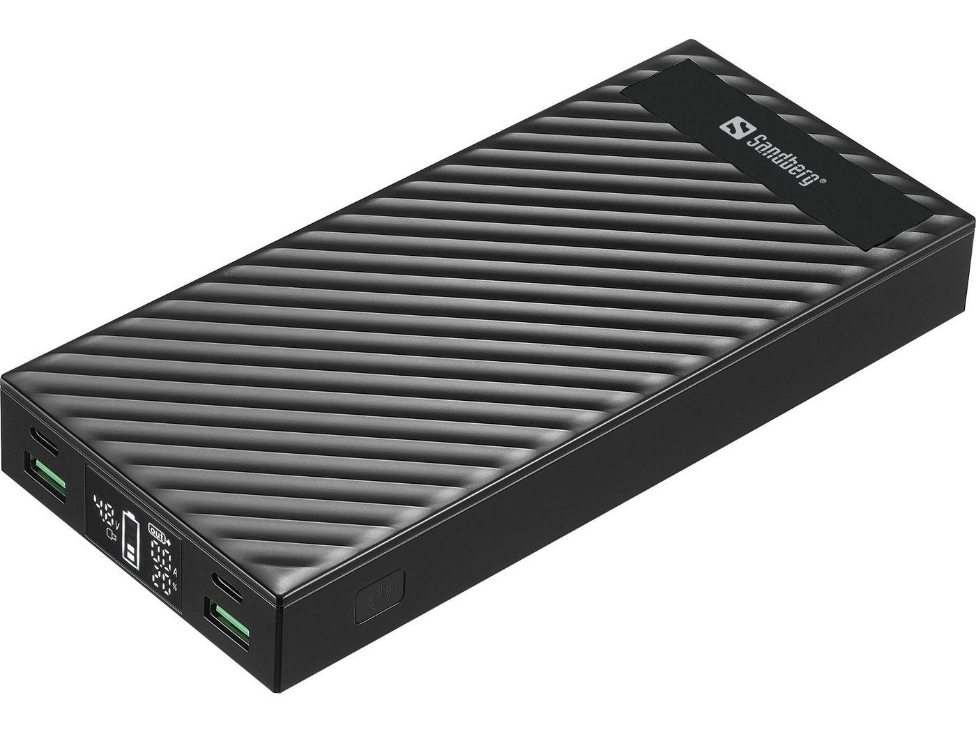 Sandberg 420-87 batteria portatile Ioni di Litio 30000 mAh Nero