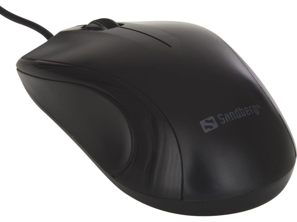 Mouse USB con cavo colore nero