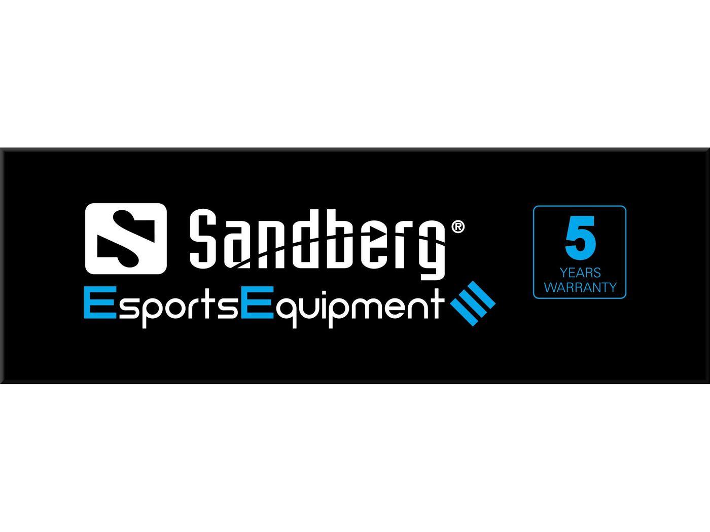 Sandberg Header for Alu Slatwall Esport (Header for Alu Slatwall Esport - Header for Alu Slatwall - Esport, Black,Blue,White, P