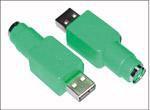 Microconnect USBAPS2F adattatore per inversione del genere dei cavi USB PS/2 Verde (Adapter USB A - PS/2 M-F - USB A/PS/2 M-F,