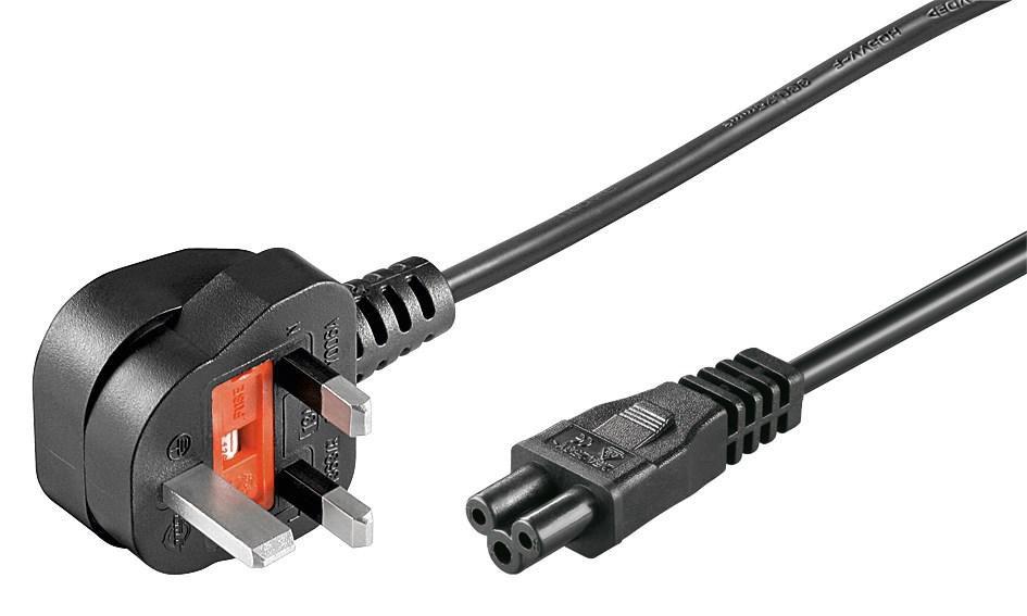 Power Cord UK - C5 2,0m nero