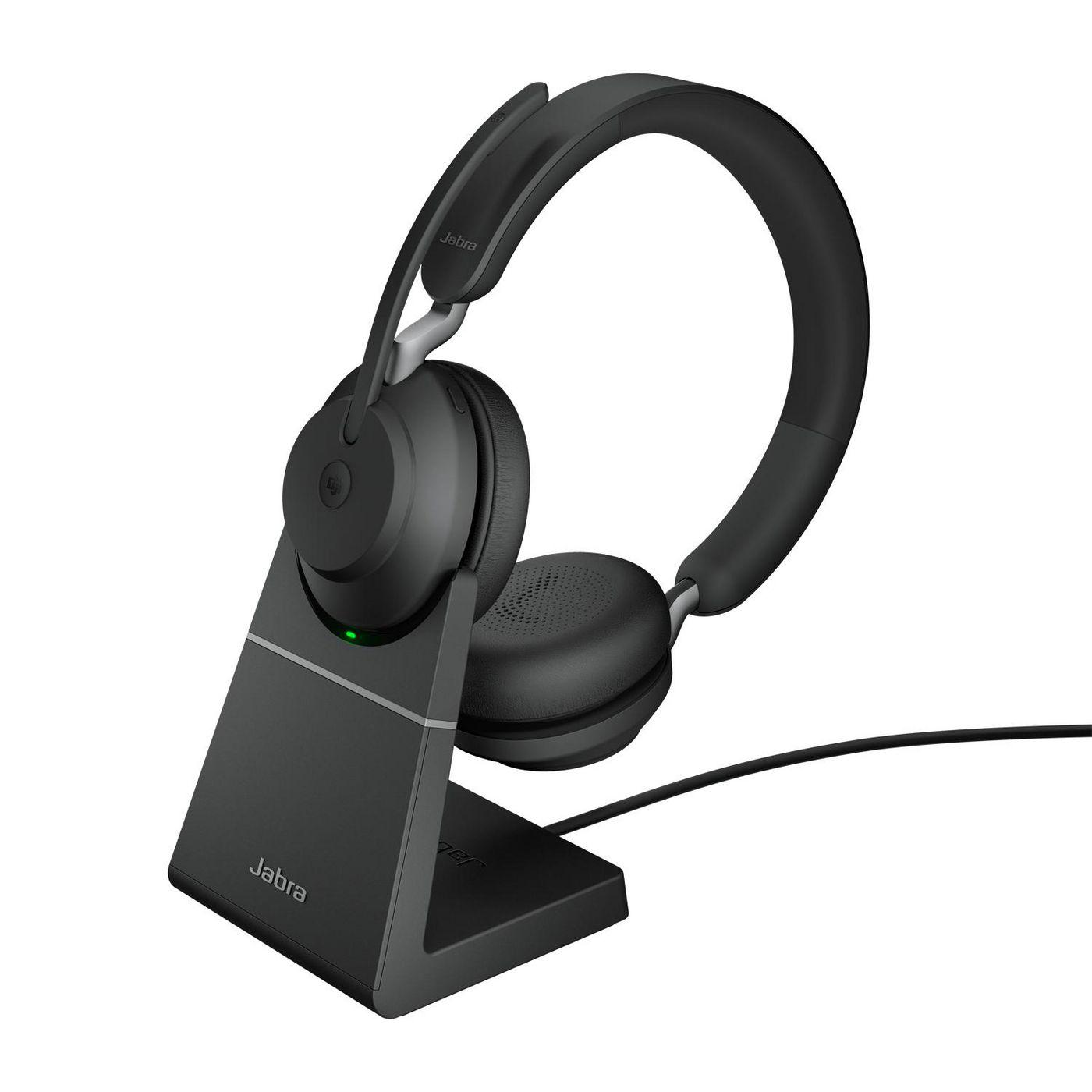 Jabra Evolve2 65, MS Stereo Auricolare Wireless A Padiglione Ufficio USB tipo-C Bluetooth Nero