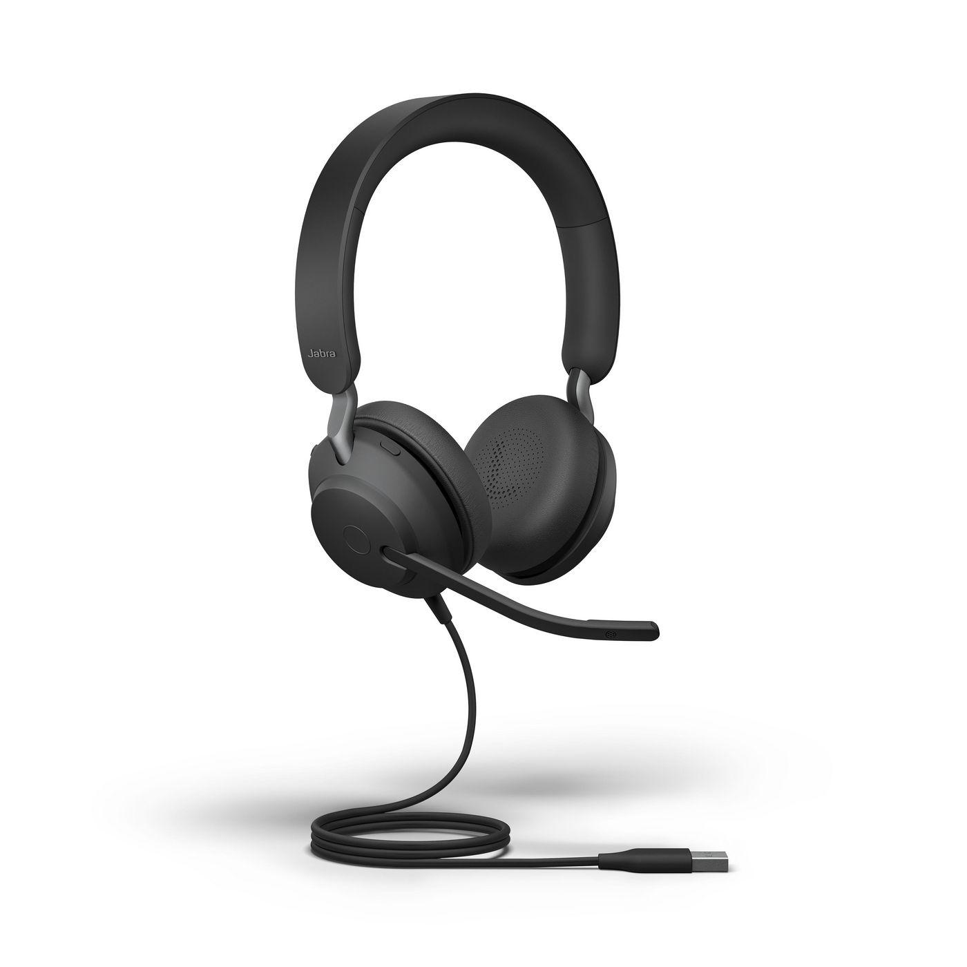 Evolve2 40 SE UC Stereo Wired Headset - USB-C - Black