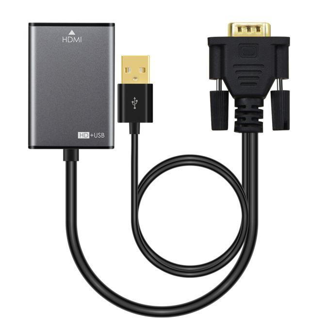 Adapter VGA 15pin - HDMI M-F